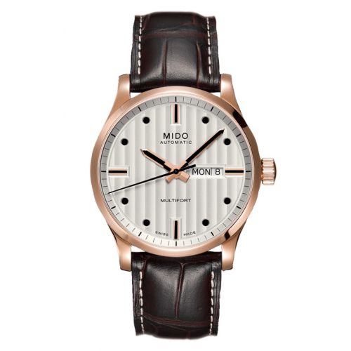 Mido Multifort Gent Rose Gold Silver
