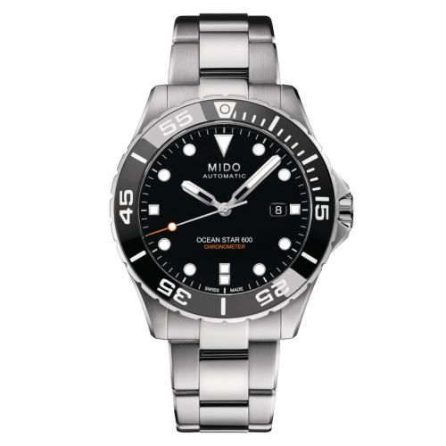 Mido Ocean Star 600 Chronometer Stainless Steel Black Bracelet