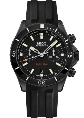 Mido Ocean Star Chronograph DLC Black Rubber