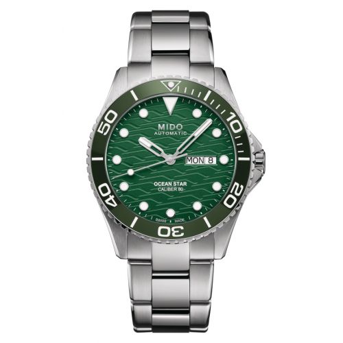 Mido Ocean Star 200C Stainless Steel Green Bracelet