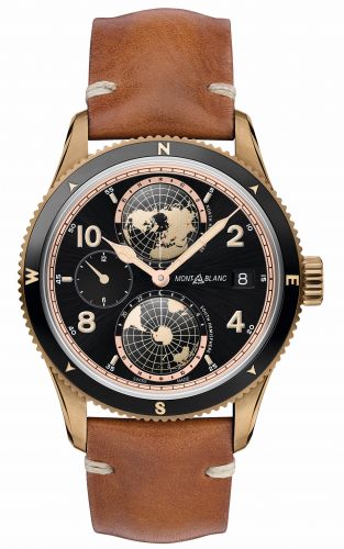 Montblanc 1858 Geosphere Limited Edition 1858 Bronze Black Calf