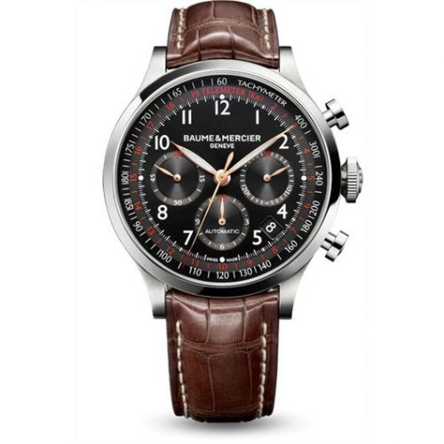 Baume & Mercier Capeland Chronograph 44 Black Alligator