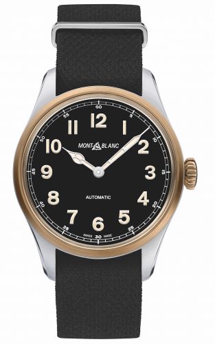 Montblanc 1858 Automatic 40 Stainless Steel Bronze Black NATO