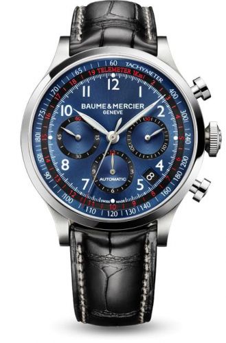 Baume & Mercier Capeland Chronograph 44 Blue Alligator