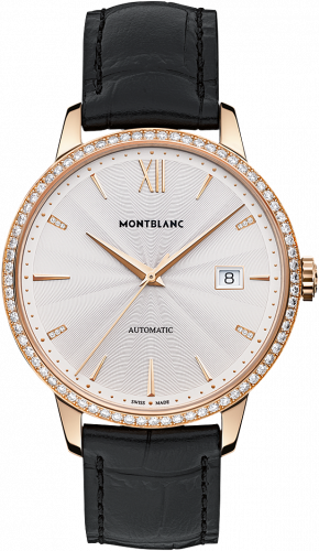 Montblanc Heritage Spirit Date Automatic 39mm Red Gold Guilloche Diamond
