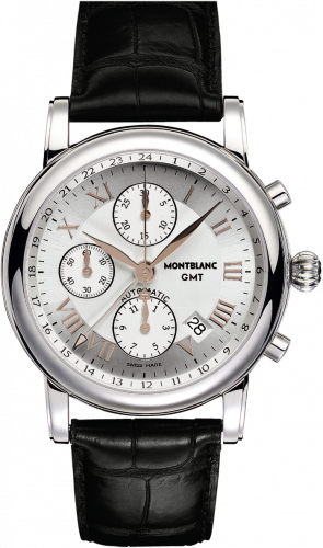 Montblanc Star Roman Chronograph GMT Automatic Silver