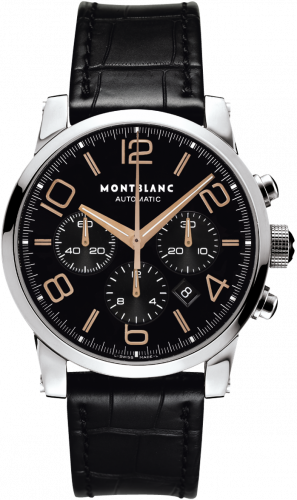 Montblanc Timewalker Chronograph Automatic 4810 Black Red Gold Numerals