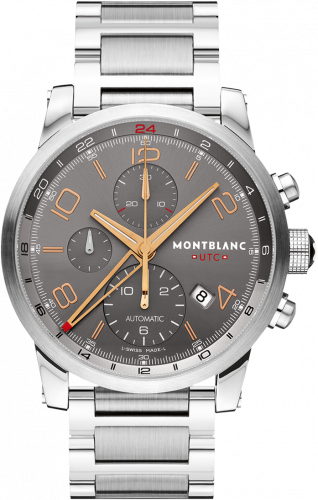 Montblanc TimeWalker Chrono Voyager UTC Anthracite Bracelet