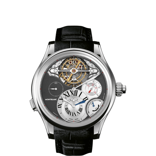 Montblanc ExoTourbillon Chronographe White Gold Grey