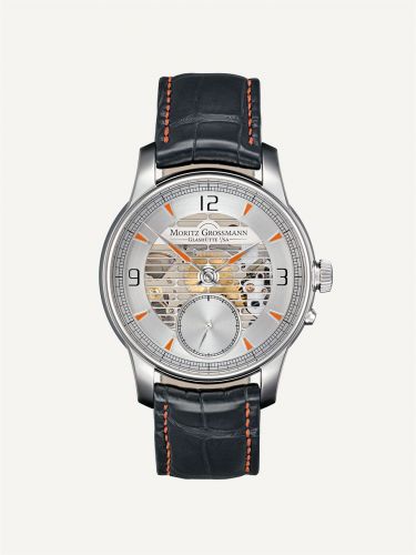 Moritz Grossmann Atum Pure L Stainless Steel Orange