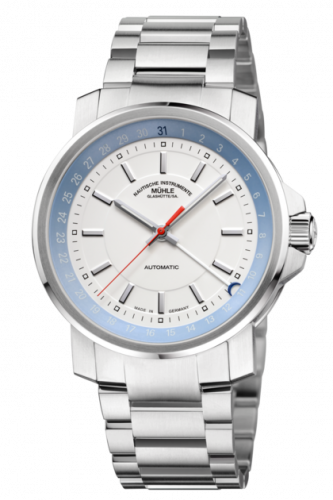 Mühle Glashütte 29er Zeigerdatum White Bracelet