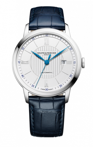 Baume & Mercier Classima Executives Automatic 42 Stainless Steel Silver Alligator