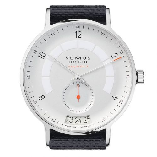 Nomos Glashütte Autobahn Neomatik 41 Date Silver