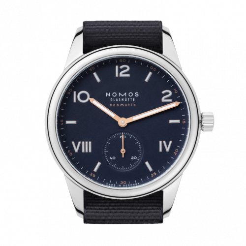 Nomos Glashütte Club Campus Neomatik 39 Midnight Blue Textile