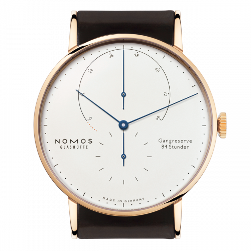 Nomos Glashütte Lambda Roségold Blue Hands