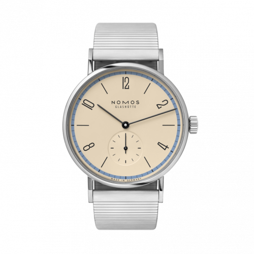 Nomos Glashütte Tangomat A Century of Bauhaus Blue