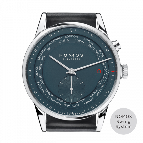 Nomos Glashütte Zürich Weltzeit True Blue