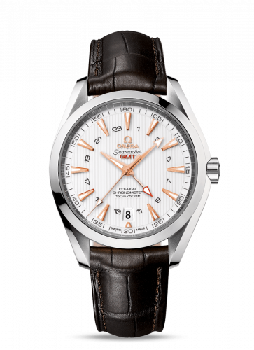 Omega Seamaster Aqua Terra 150M Co-Axial 43 GMT Stainless Steel Silver
