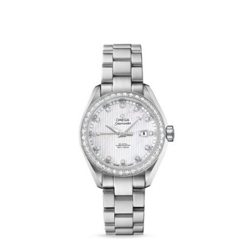 Omega Seamaster Aqua Terra 150M Co-Axial 34 Stainless Steel Diamond MOP Bracelet