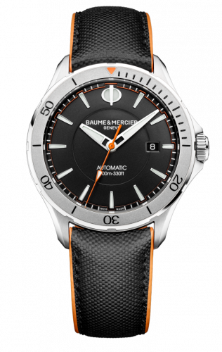 Baume & Mercier Clifton Club Stainless Steel Black Sailcloth