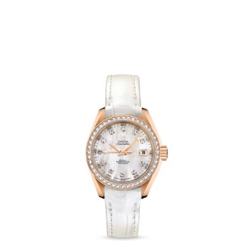 Omega Seamaster Aqua Terra 150M Co-Axial 30 Red Gold Diamond MOP