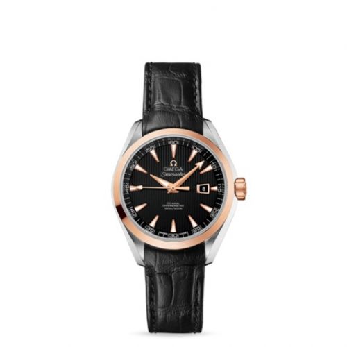 Omega Seamaster Aqua Terra 150M Co-Axial 34 Stainless Steel Red Gold Black