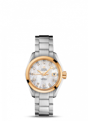 Omega Seamaster Aqua Terra 150M Co-Axial 30 Stainless Steel Yellow Gold MOP Bracelet