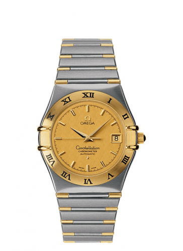 Omega Constellation Automatic 35.5 Stainless Steel Yellow Gold Champagne