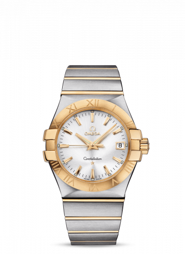 Omega Constellation Quartz 35 Stainless Steel Yellow Gold Silver