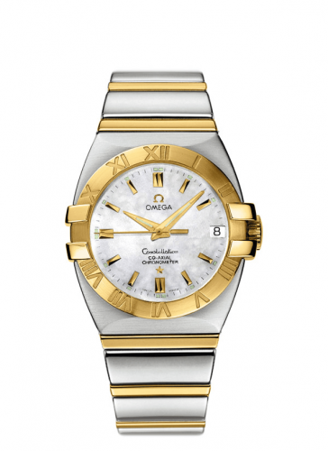 Omega Constellation Co-Axial 31 Double Eagle Stainless Steel Yellow Gold MOP