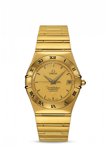 Omega Constellation Automatic 35.5 '95 Yellow Gold Champagne