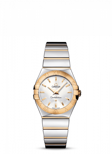 Omega Constellation Quartz 27 Polished Stainless Steel Yellow Gold Silver