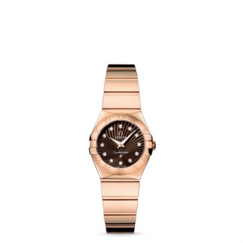 Omega Constellation Quartz 24 Polished Red Gold Brown Supernova