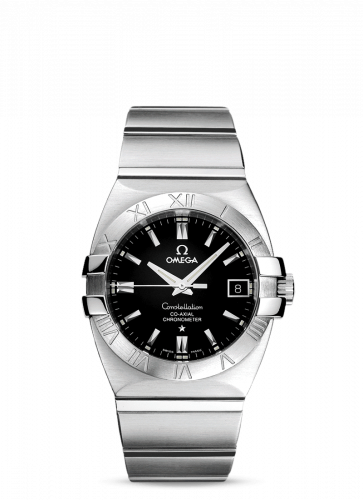 Omega Constellation Co-Axial 35 Double Eagle Stainless Steel Black