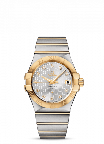 Omega Constellation Co-Axial 35 Stainless Steel Yellow Gold Silver Omega