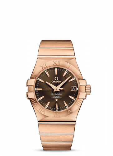 Omega Constellation Co-Axial 35 Red Gold Brown