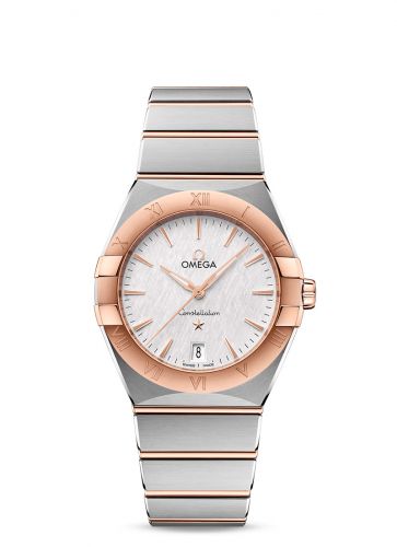 Omega Constellation Quartz 36 Stainless Steel Sedna Gold Silver Bracelet
