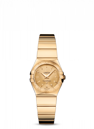 Omega Constellation Quartz 24 Polished Yellow Gold Champagne