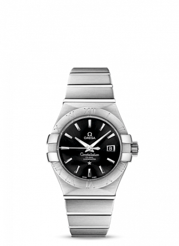 Omega Constellation Co-Axial 31 Stainless Steel Black