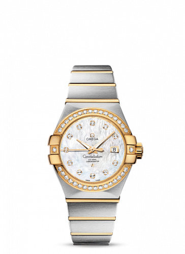 Omega Constellation Co-Axial 31 Stainless Steel Yellow Gold Diamond MOP