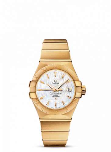 Omega Constellation Co-Axial 31 Yellow Gold MOP