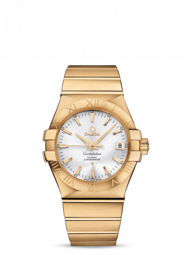 Omega Constellation Co-Axial 35 Yellow Gold Silver