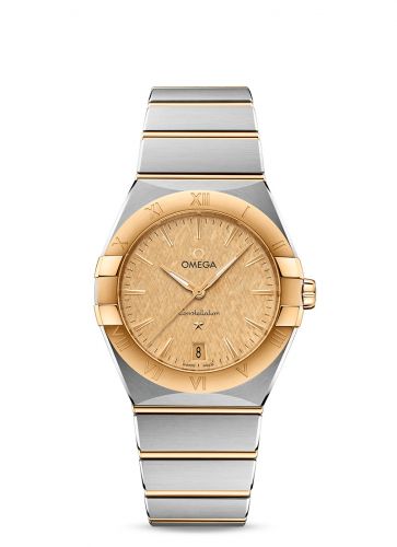 Omega Constellation Quartz 36 Stainless Steel Yellow Gold Silver Bracelet