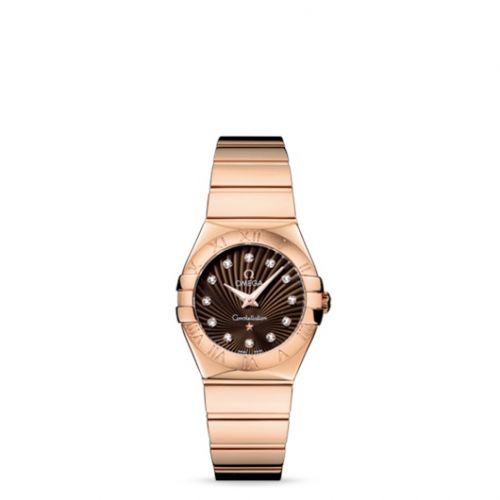 Omega Constellation Quartz 27 Polished Red Gold Brown Supernova