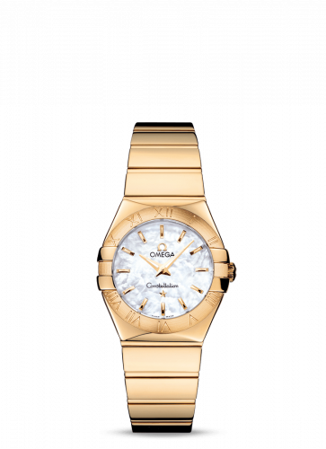 Omega Constellation Quartz 27 Polished Yellow Gold MOP