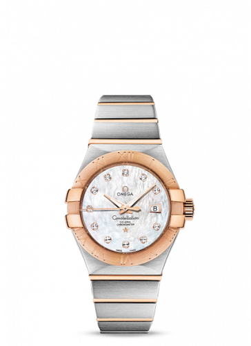 Omega Constellation Co-Axial 31 Stainless Steel Red Gold MOP