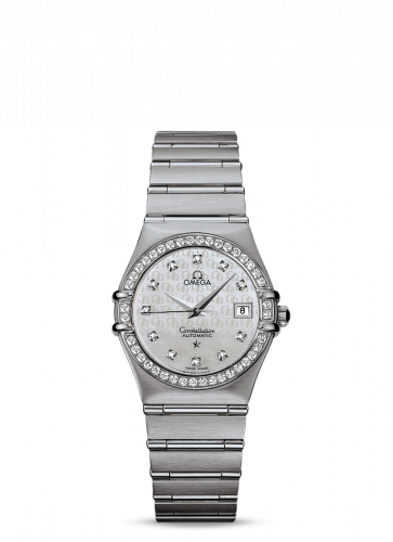 Omega Constellation Automatic 27.5 '95 Stainless Steel Diamond Silver Omega