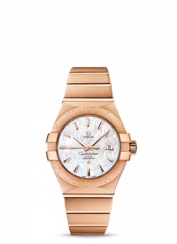 Omega Constellation Co-Axial 31 Red Gold MOP