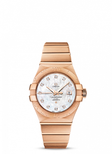 Omega Constellation Co-Axial 31 Red Gold MOP