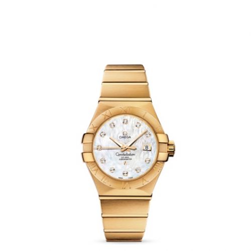 Omega Constellation Co-Axial 31 Yellow Gold MOP